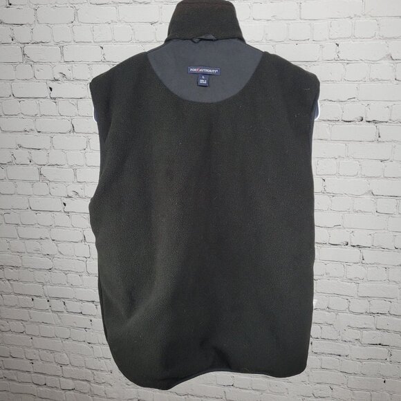 NWT Port Authority Black Soft Shell Water Wind Resistant Fleece Lined Zip Vest L - Picture 6 of 16